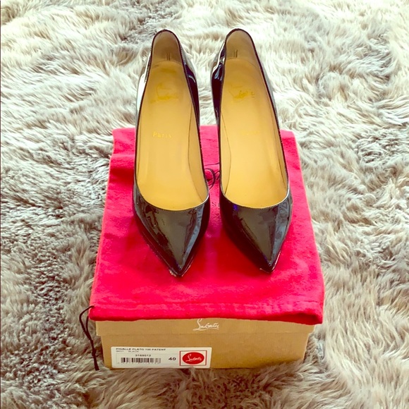 Authentic Christian Louboutin Pigalle Plato patent heels. - Picture 1 of 8